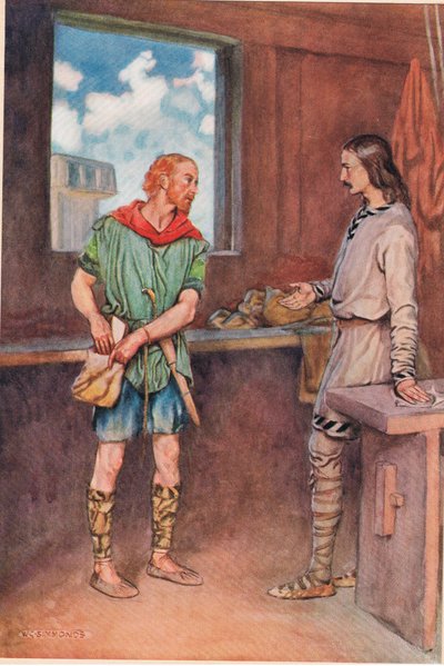 En sømand giver Horatio et brev fra Hamlet, fra 