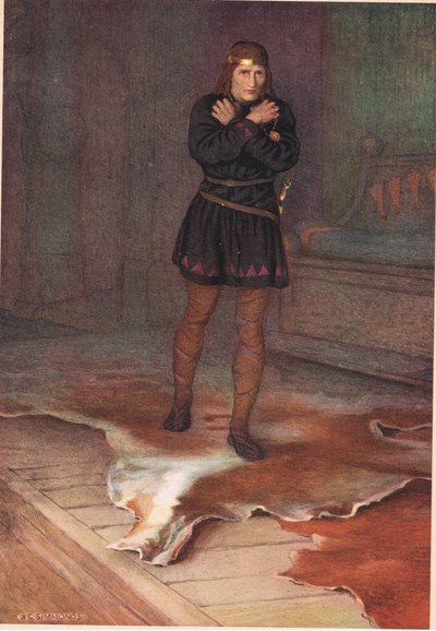Hamlet planlægger, hvordan han vil tale ondskabsfuldt til sin mor, fra 