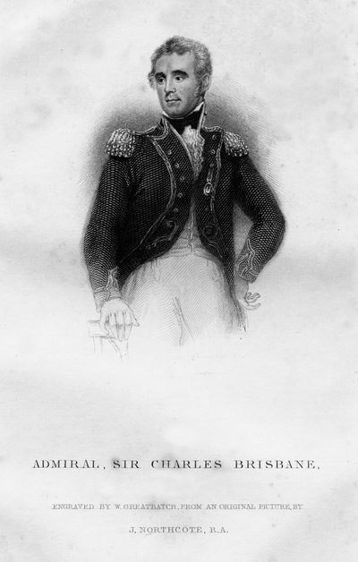 Admiral Sir Charles Brisbane 1769-1829, 1837. af W. Greatbatch