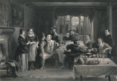 Falstaff og hans venner The Merry Wives of Windsor, c1870 af W. Greatbatch