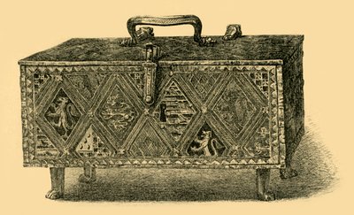 The Valence Casket, c1305-1312, 1881. af W. Harbutt