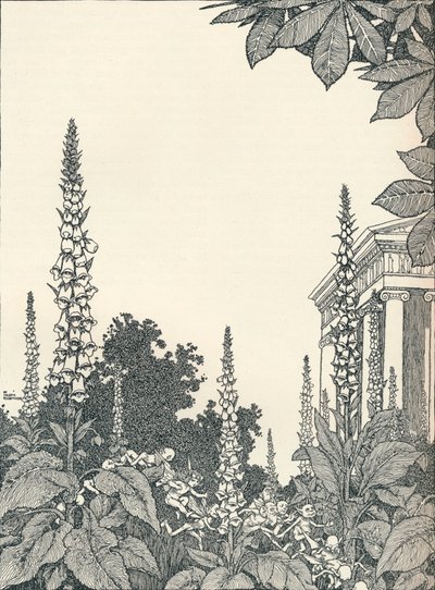 Illustration til en skærsommernatsdrøm, 1914, 1925. af William Heath Robinson