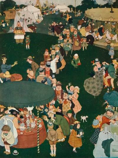 The Fair Day, c1800-tallet, 1925 af William Heath Robinson