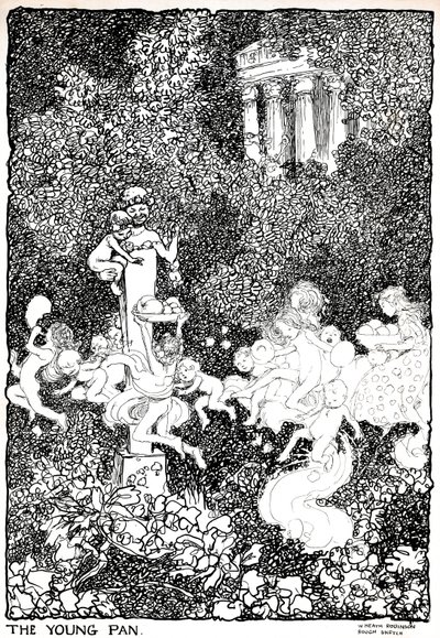 The Young Pan - Stage One, c1920 af William Heath Robinson