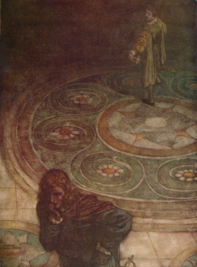 Viola: Endnu en barsk strid! Whoeer I Woo, Myself Would Be His Wife., 1923 af William Heath Robinson