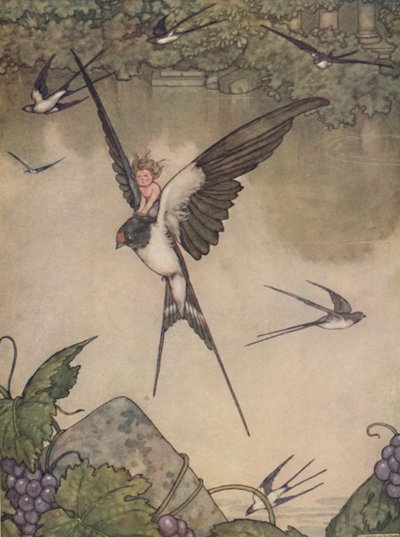 Ja jeg vil gå med dig! Said Tommelise, c1930 af William Heath Robinson
