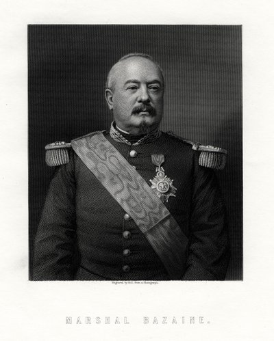 Achille Francois Bazaine, marskal af Frankrig, 1800-tallet. af W. Holl