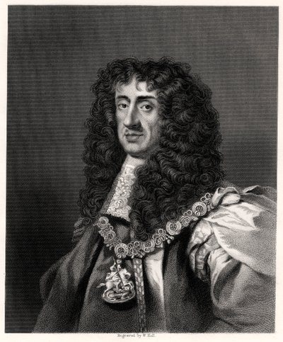 Charles II, konge af Storbritannien og Irland, 1800-tallet. af W. Holl