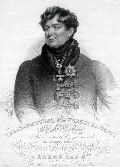 George IV, konge af Det Forenede Kongerige og Hannover, 1800-tallet. af W. Holl