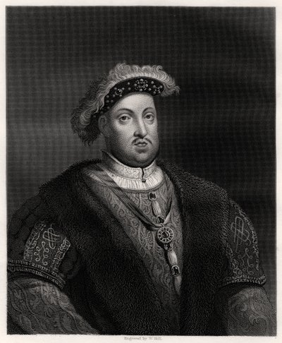 Henrik VIII, konge af England og Irland, 1800-tallet af W. Holl