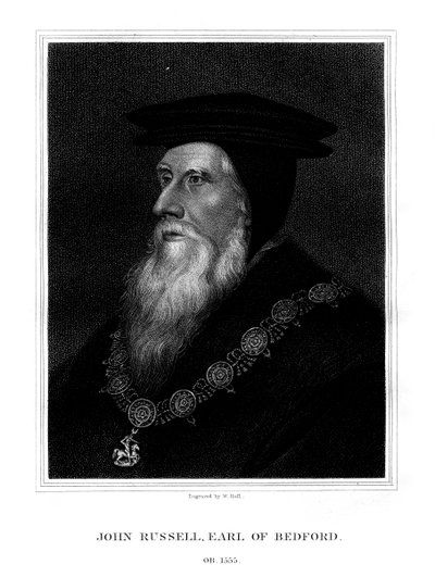 John Russell, 1. jarl af Bedford, engelsk kongelig minister, 1825. af W. Holl