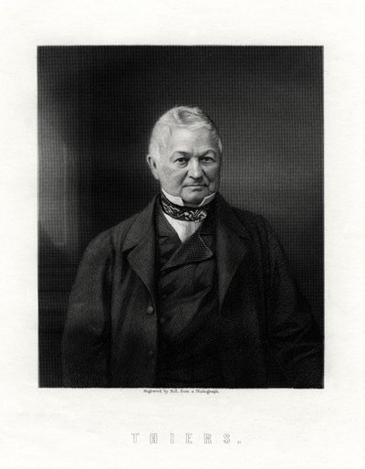 Louis Adolphe Thiers, fransk statsmand og historiker, 1800-tallet. af W. Holl