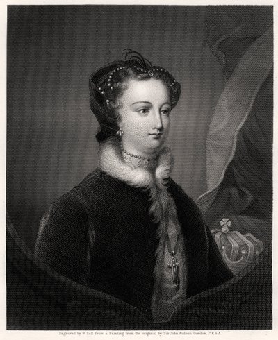 Mary Stuart, dronningen af skotterne, 1800-tallet af W. Holl