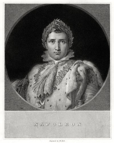 Napoleon Bonaparte, 1800-tallet. af W. Holl