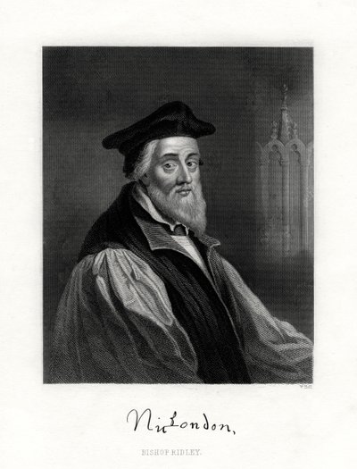 Nicholas Ridley, død 16. oktober 1555, engelsk præst, 1800-tallet af W. Holl