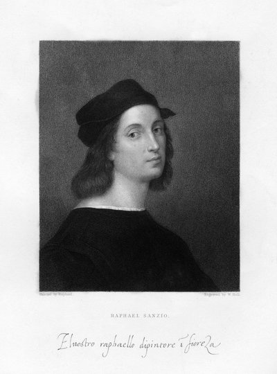 Raphael, florentinsk malermester, 1834. af W. Holl