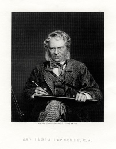 Sir Edwin Henry Landseer 1802-1873, britisk maler, 1800-tallet af W. Holl
