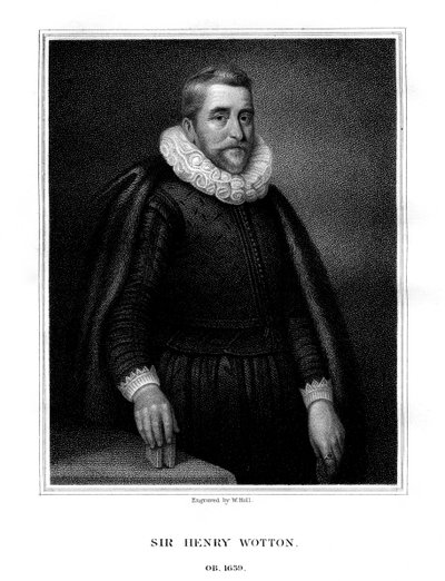 Sir Henry Wotton, engelsk forfatter og diplomat, 1824. af W. Holl