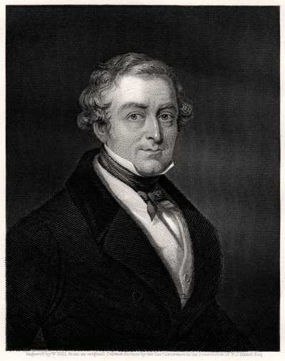 Sir Robert Peel, britisk premierminister, 1800-tallet af W. Holl
