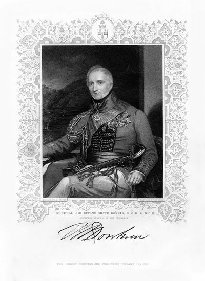 Sir Rufane Shaw Donkin, britisk soldat, 1800-tallet. af W. Holl