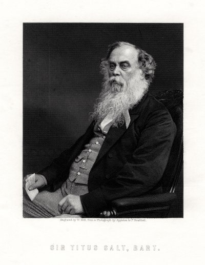 Sir Titus Salt, britisk fabrikant og velgører, 1800-tallet. af W. Holl