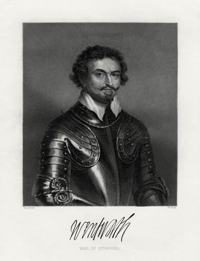 Thomas Wentworth, 1. jarl af Strafford 1593-1641, 1800-tallet af W. Holl