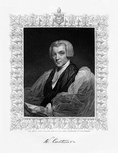 William Howley, ærkebiskop af Canterbury, 1800-tallet. af W. Holl