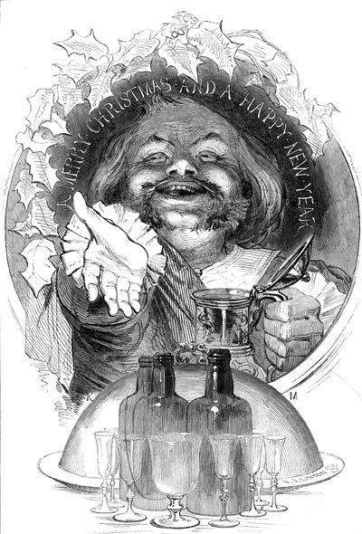 Glædelig jul og godt nytår, 1845. af W. J. Linton