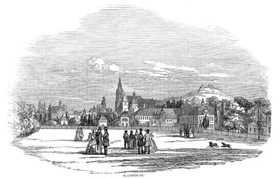 Coburg - fra Hans Kongelige Højhed Prins Alberts tegning, 1845. af W. J. Linton