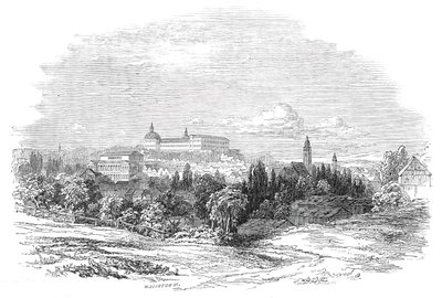 Gotha - fra Hans Kongelige Højhed Prins Alberts tegning, 1845. af W. J. Linton