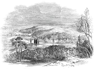 Reinhardsbrunn, Gotha - fra Hans Kongelige Højhed Prins Alberts tegning, 1845. af W. J. Linton