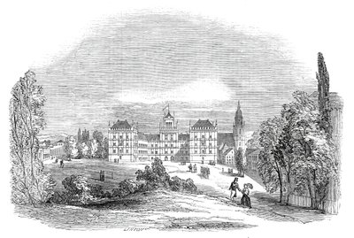 Slottet i Ehrenburg i Coburg - efter Hans Kongelige Højhed Prins Alberts tegning, 1845. af W. J. Linton