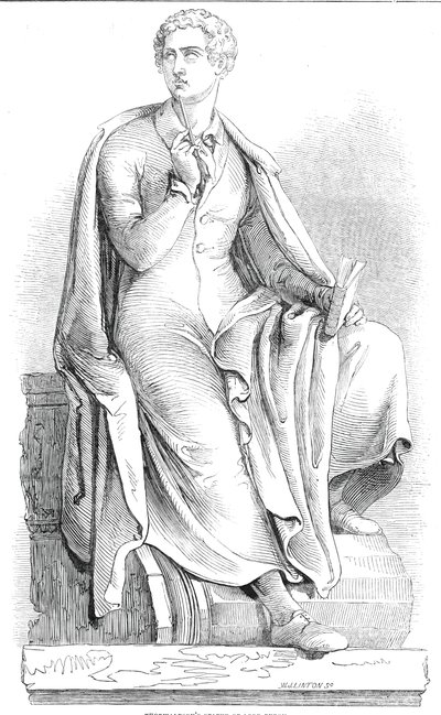Thorwaldsens statue af Lord Byron, 1845. af W. J. Linton