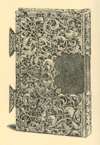 Bogomslag af forgyldt sølv, 1881. af W Jones