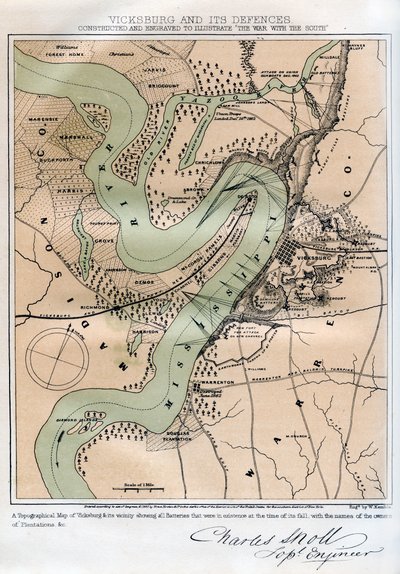 Vicksburg, Mississippi, og dets forsvar, 1862-1867. af W Kemble