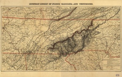 Bjergregion i North Carolina og Tennessee. af W. L.; Lindenkohl Nickolson
