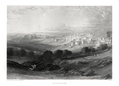 Betlehem, Palæstina, 1800-tallet af W. Miller