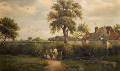 Cottage Scene, Marston Green, 1870. af W P Cartwright