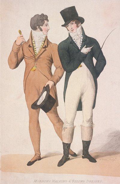 Morgen gå- og ridekjoler, c1810 af W Read
