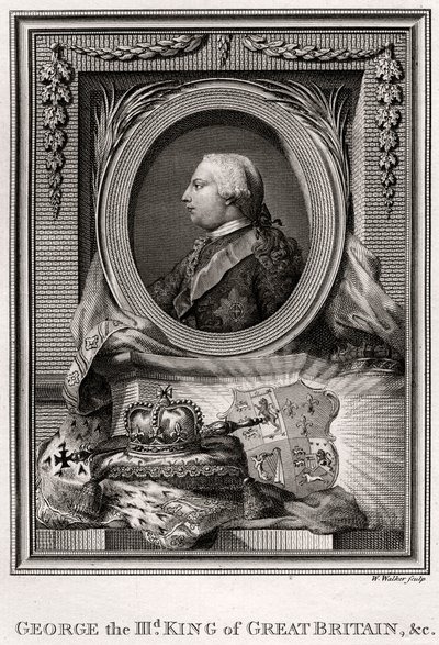 George den III, konge af Storbritannien, 1777 af W. Walker