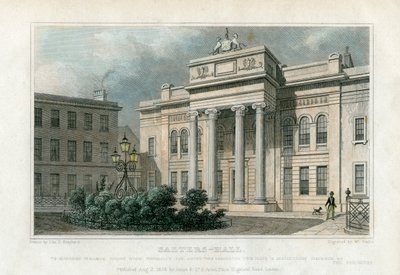 Salters Hall, London, 1828. af W. Wallis