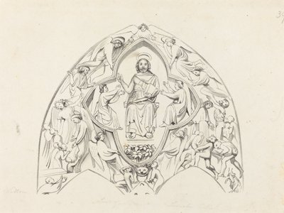 Sidste dom, Lincoln Cathedral af W. Walton after John Flaxman