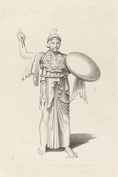 Minerva, Fra en Bronze af Daedalus af W. Walton after John Flaxman