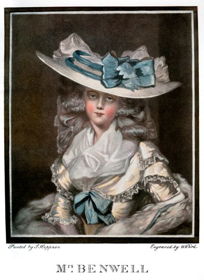Portrait of Mary Benwell, c1785, 1901dani af W Ward