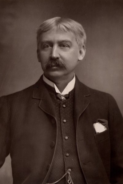 ""(Francis) Bret Harte (1836-1902) amerikansk redaktør og historieforfatter (woodburytype) af W. and D. (after) Downey