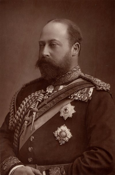 ""Edward VII (1841-1910) konge af Det Forenede Kongerige fra 1901, mens han stadig var prins af Wales. (woodburytype) af W. and D. (after) Downey