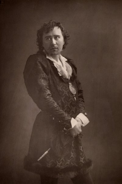 ""Herbert Beerbohm Tree (1853-1917) engelsk skuespiller-manager. Grundlægger af Royal Academy of Dramatic Art (RADA). (Woodburytype) af W. and D. (after) Downey