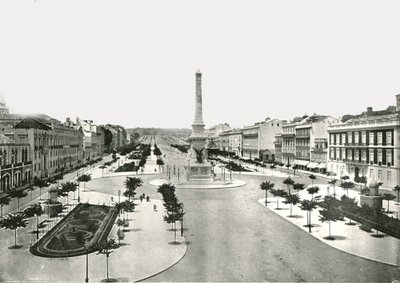 Restauradores Square, Lissabon, Portugal, 1895. af W and S Ltd
