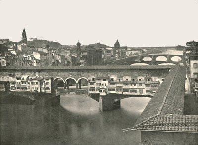 Ponte Vecchio, Firenze, Italien, 1895. af W and S Ltd