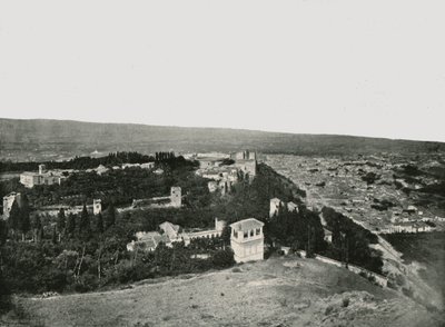 Byen og Alhambra, Granada, Spanien, 1895. af W and S Ltd